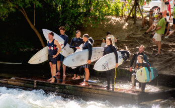 Munich Germany River Surfing