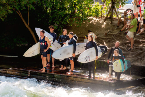 Munich Germany River Surfing