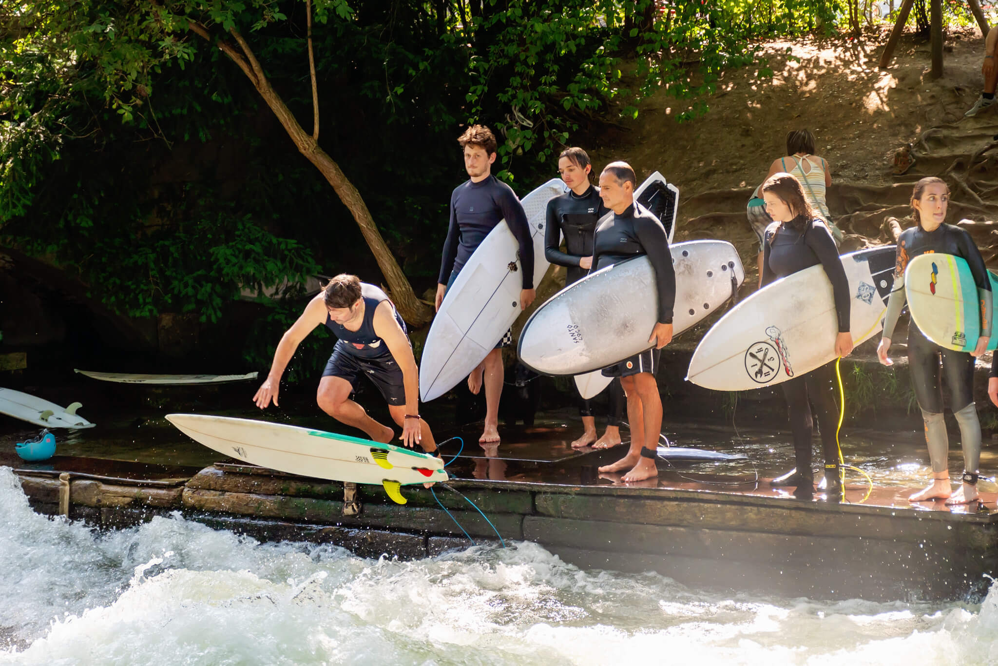 Munich River Surfing Germany 