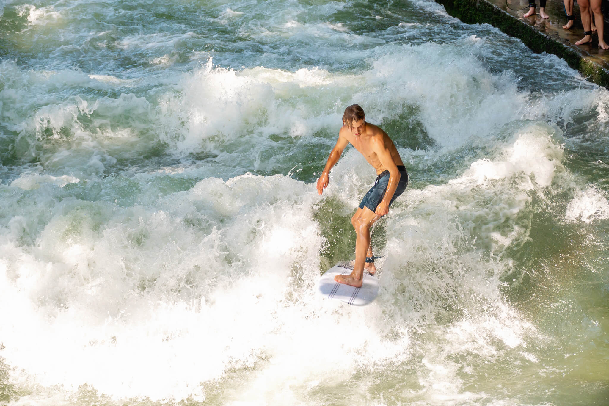 Munich River Surfing Photos