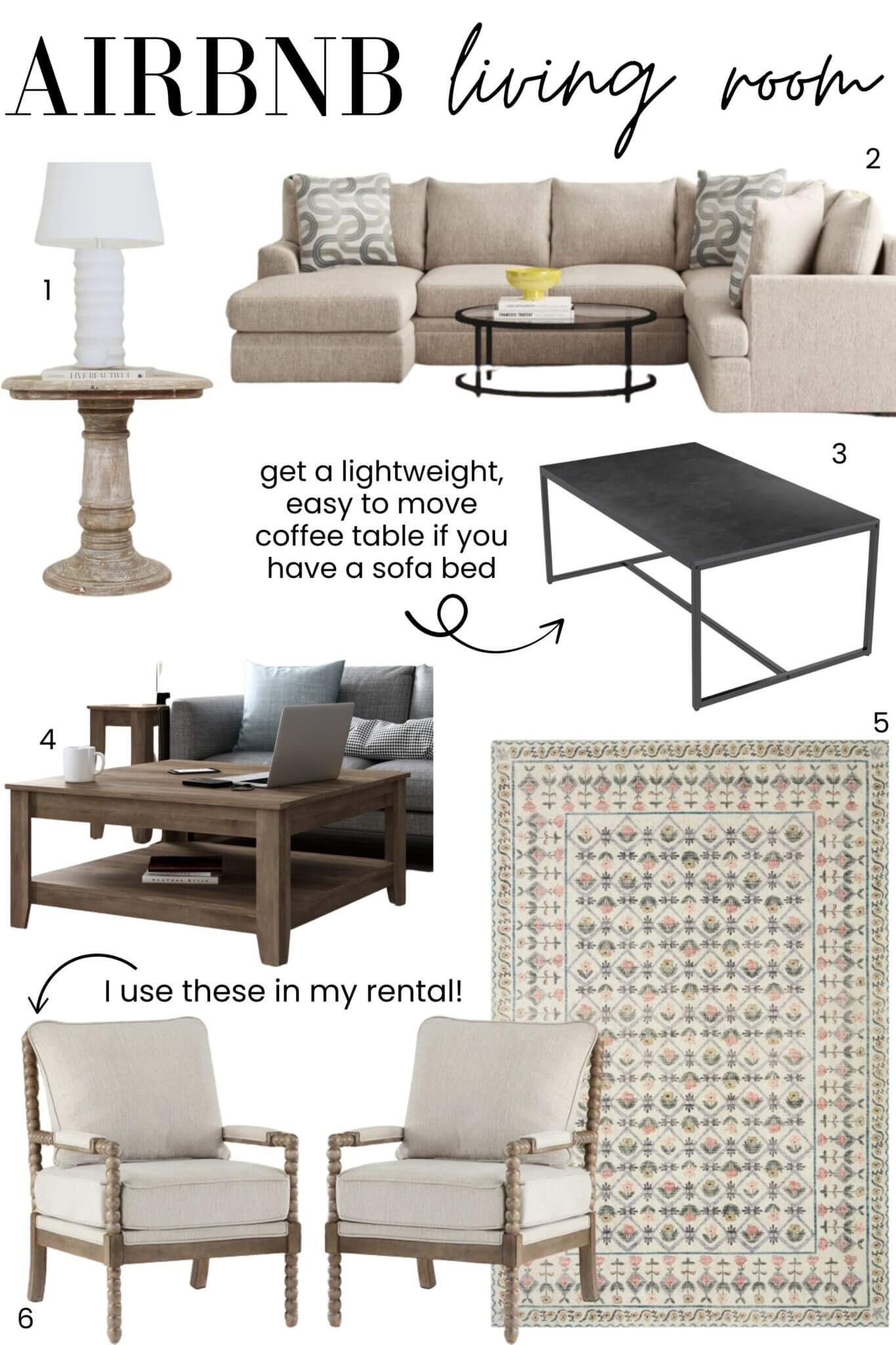 Wayfair Favorites Airbnb Living Room