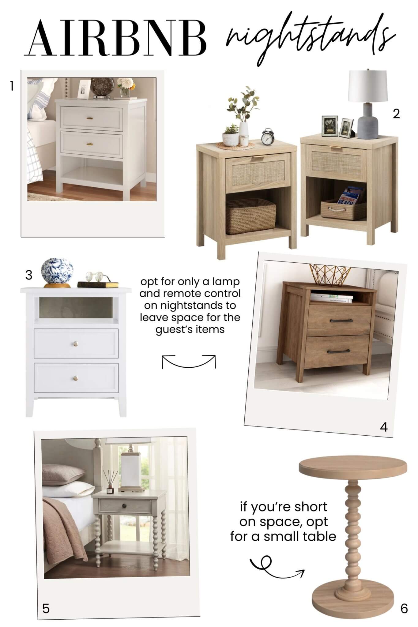 Wayfair Favorites Airbnb Nightstands