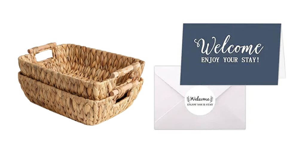 Airbnb Welcome Baskets and Welcome Note For Airbnb Guests