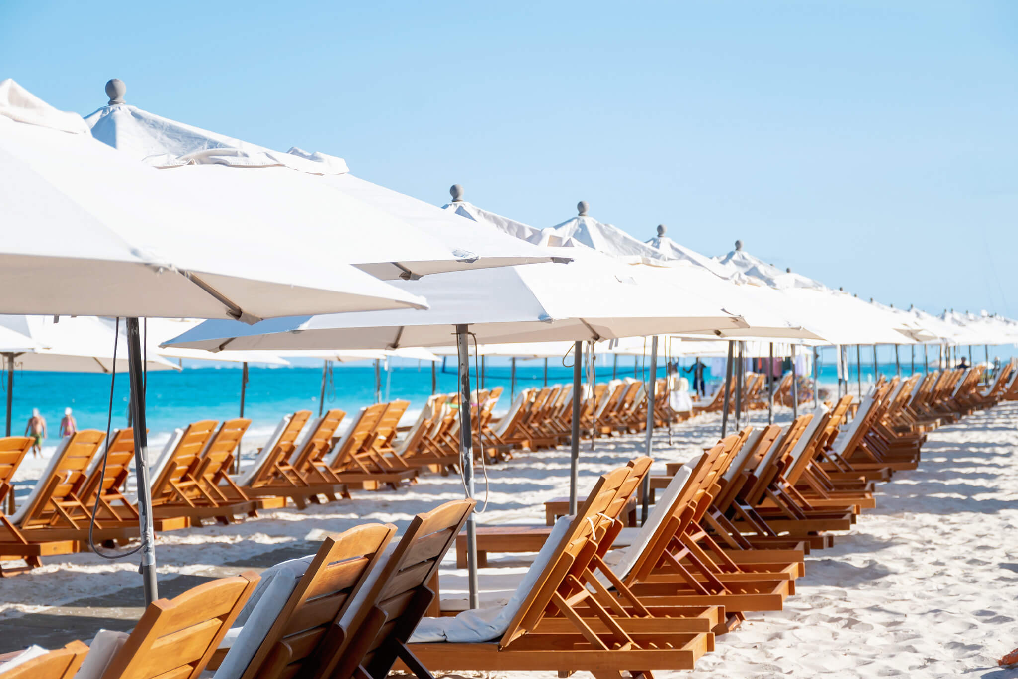 Beach chairs at Alexandra Resort Turks and Caicos Collection