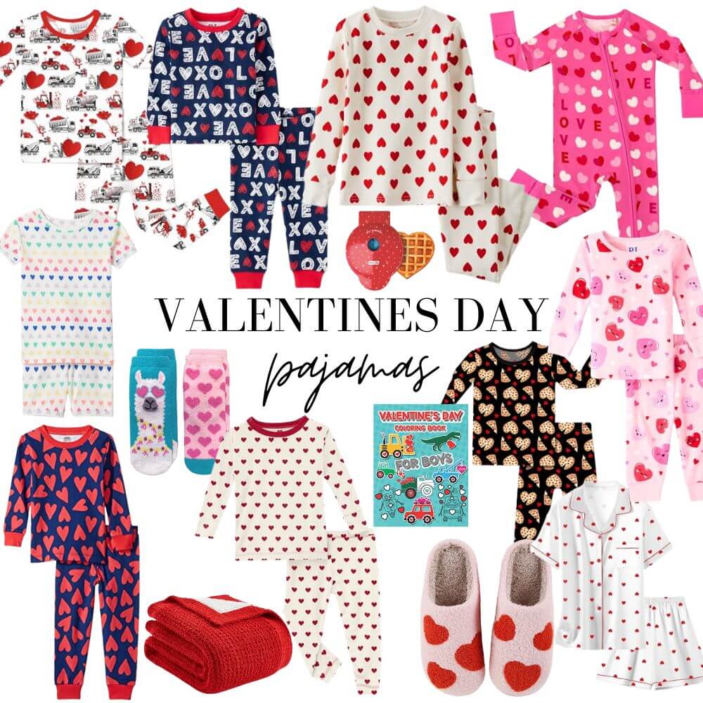 Valentines Day Pajamas For kids  on Amazon