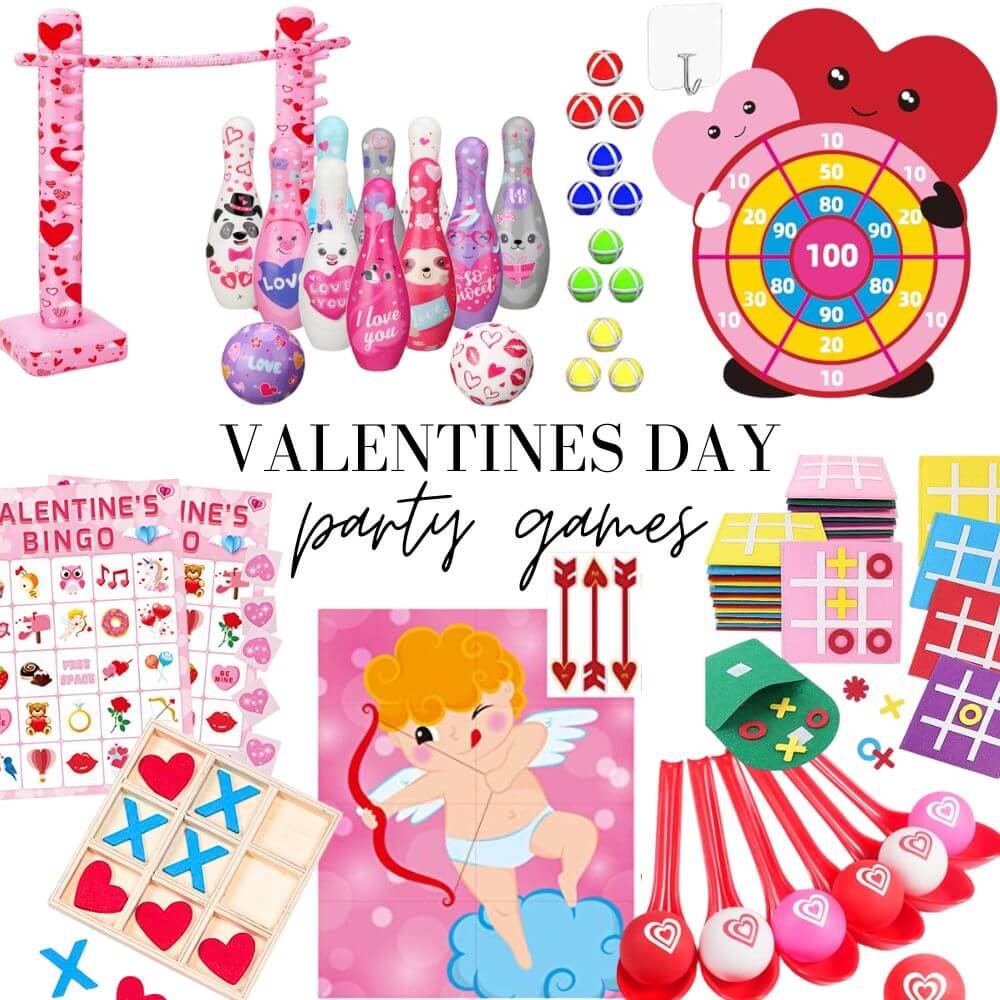 Amazon Valentines Day Party Games and activities for kids valentines day parties like Valentine's Day Bingo cards, Valentine' Day tic tac toe and more! 