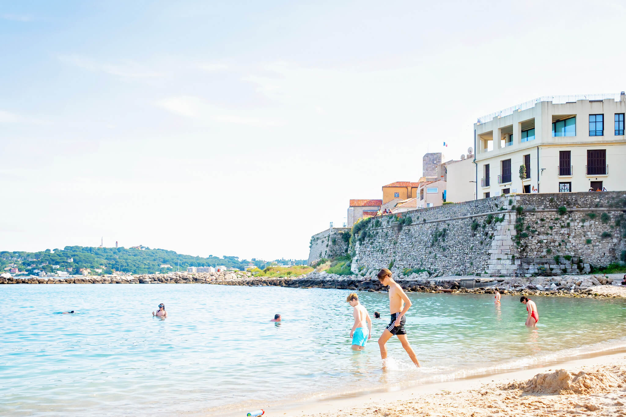 Beach in Antibes France