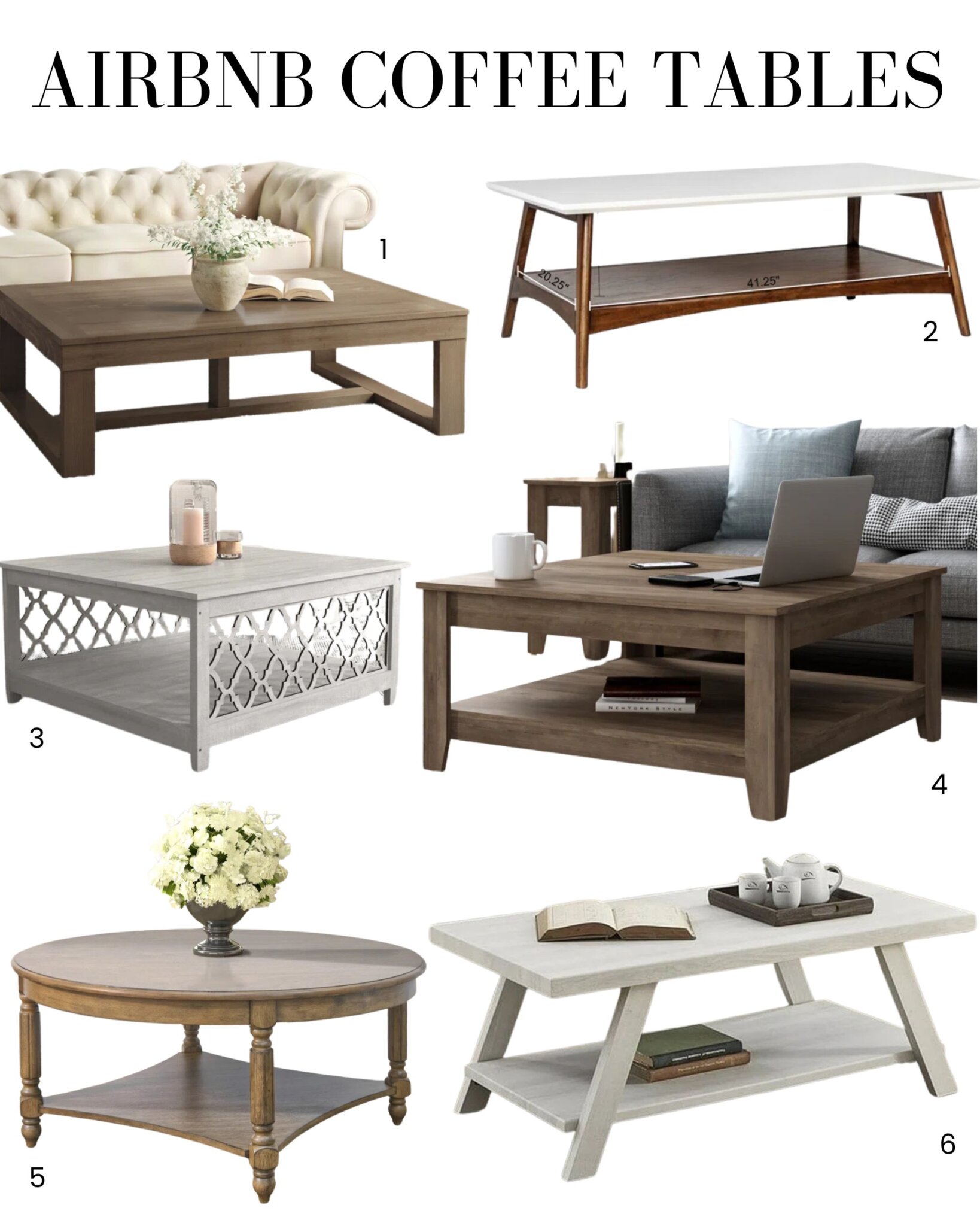 Best Airbnb Coffee Tables Wayfair