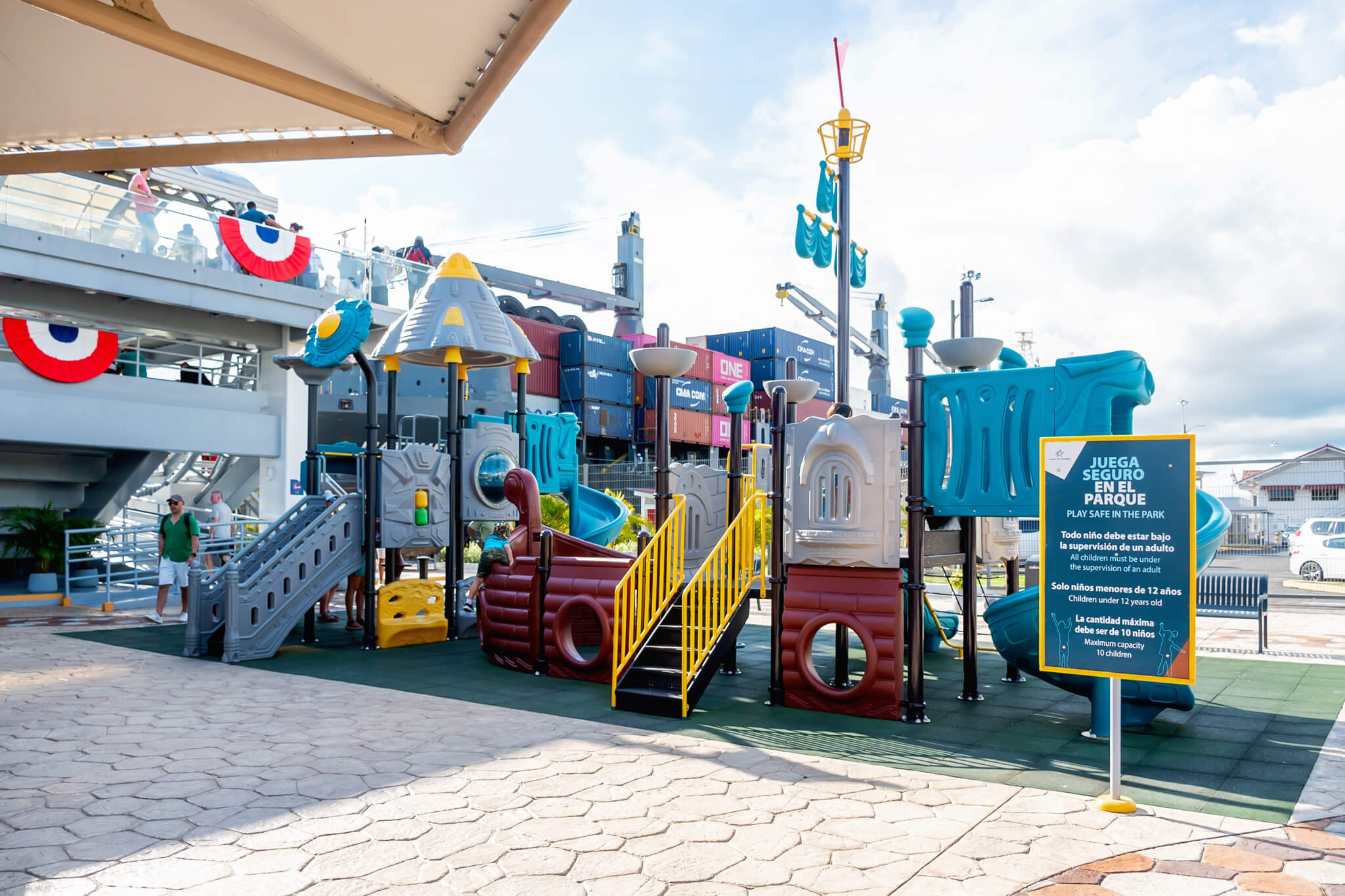 Panama Canal Visitors Center Playground at Miraflores Locks 