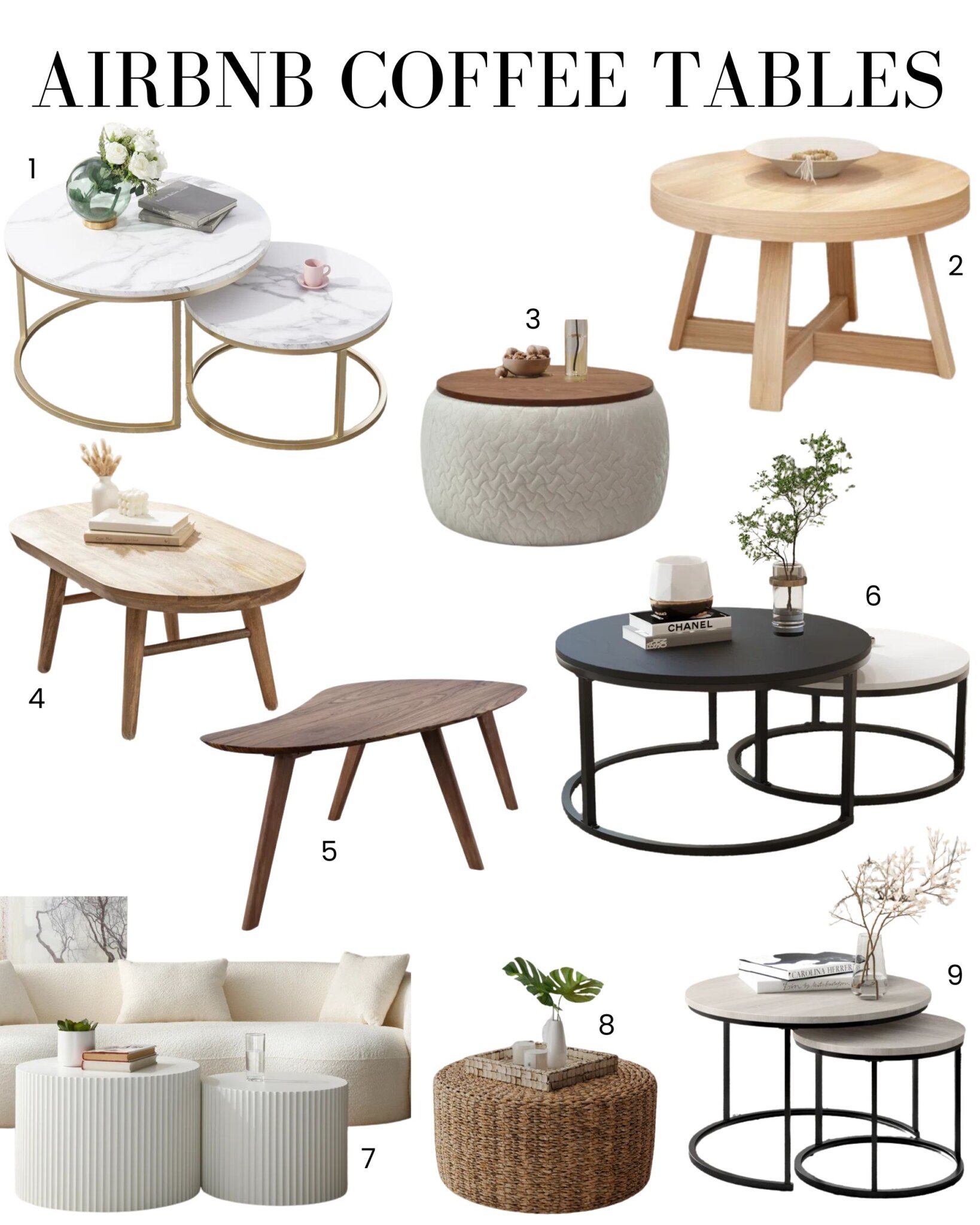 Small Space Airbnb Coffee Tables Wayfair