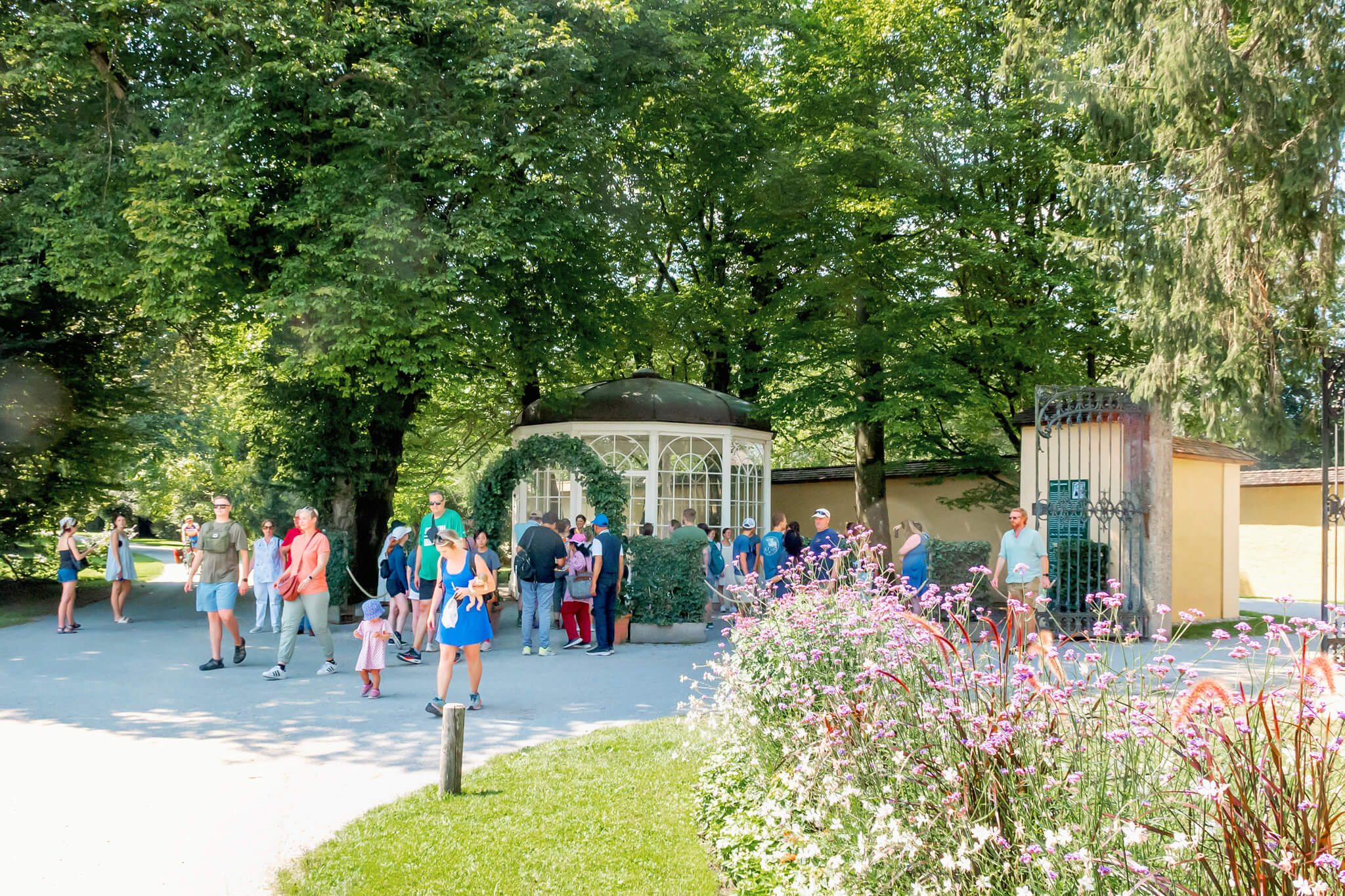 gazebo on the Sound of Music Tour in Salzburg Austria 