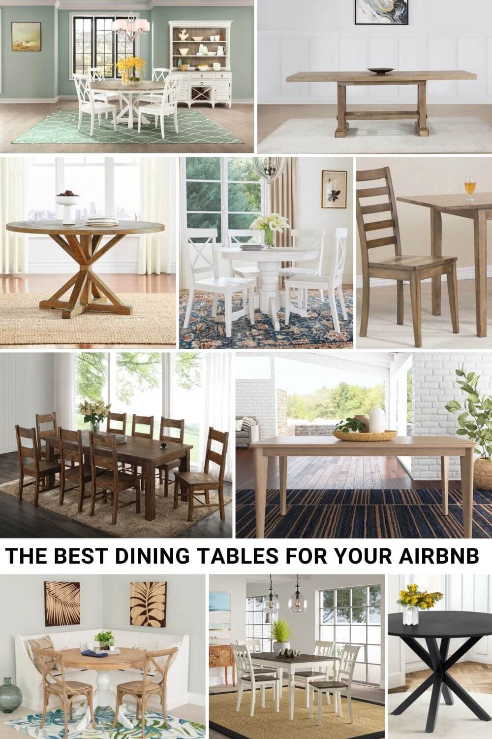 2025 Airbnb Dining Tables from Wayfair