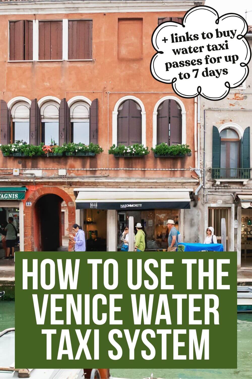 How To Use The Venice Water Taxi System