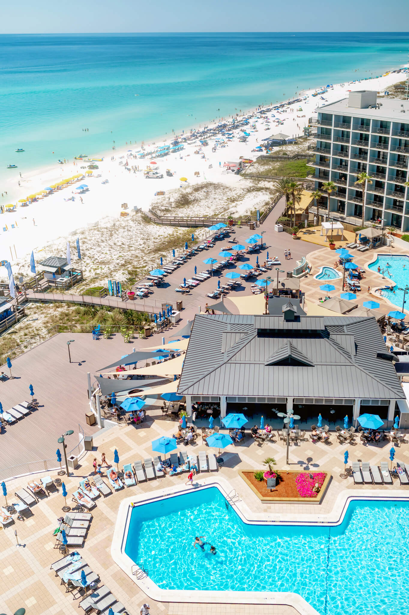 Sandestin Hilton pool and beach area 
