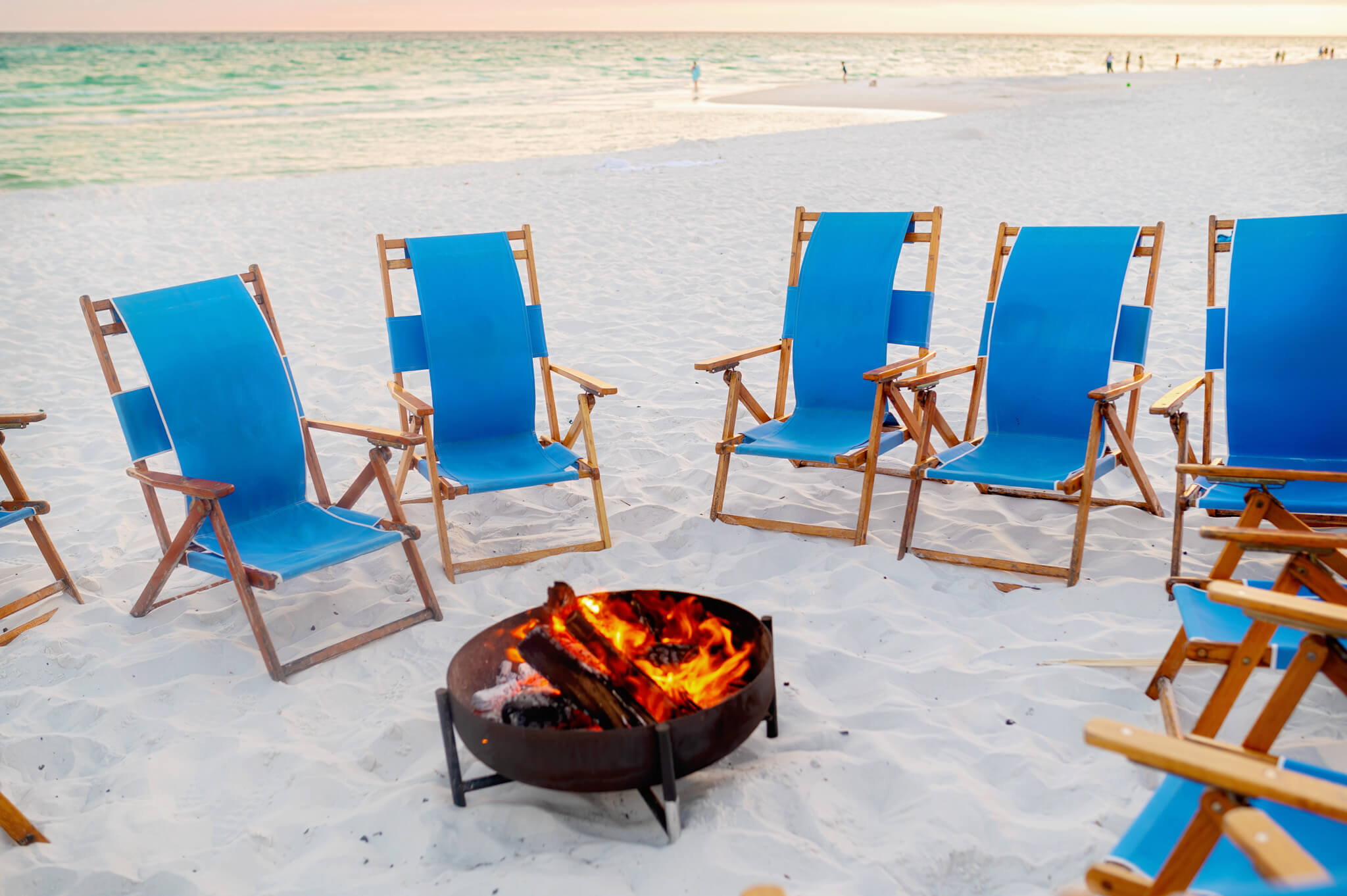 bonfire on a Family Beach Trip to the Hilton Sandestion Florida Panhandle Resort