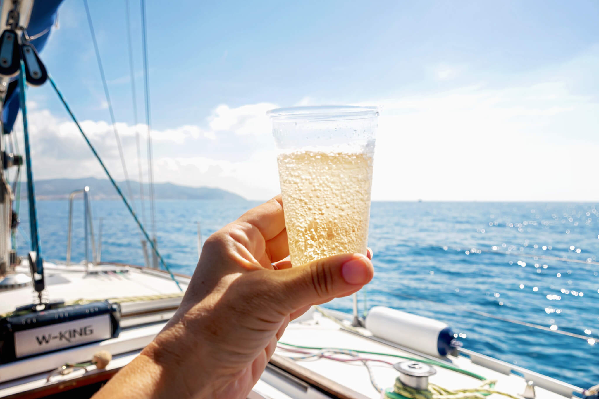 Cava on a Sitges Boat Tour in Spain