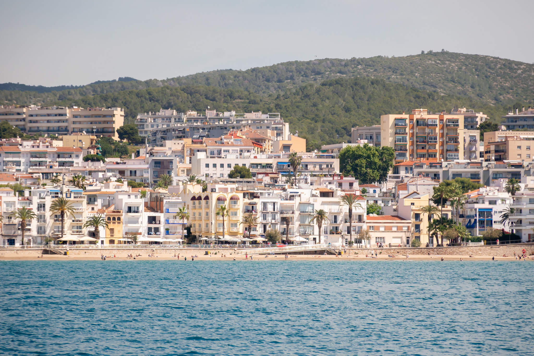 the view from my Sitges Boat Tour in Spain