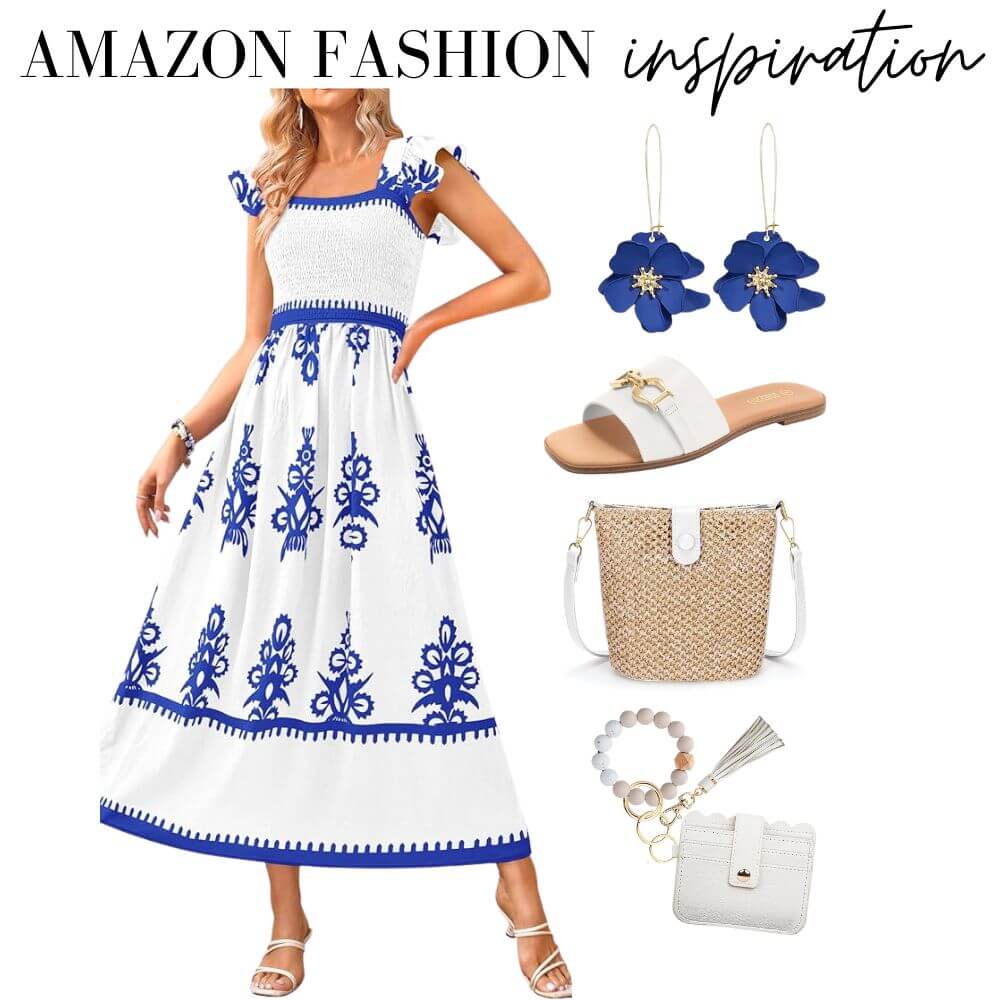 Blue and white Amazon Summer Outfits