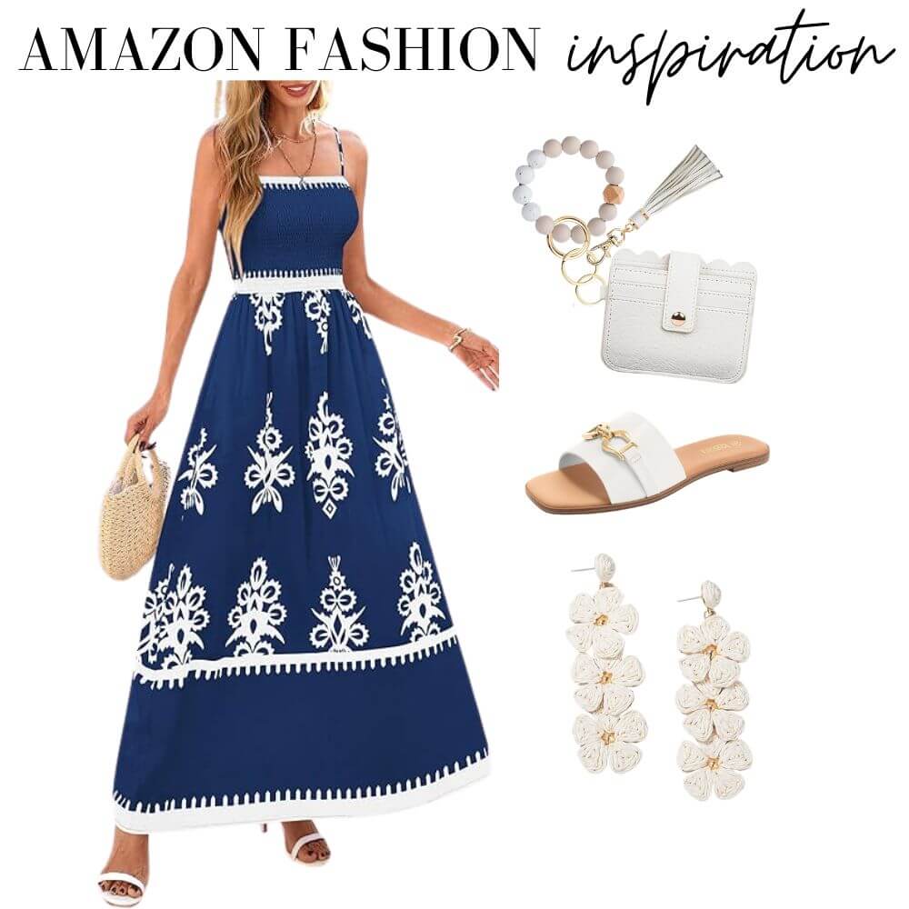 Navy and white Amazon Summer Outfits