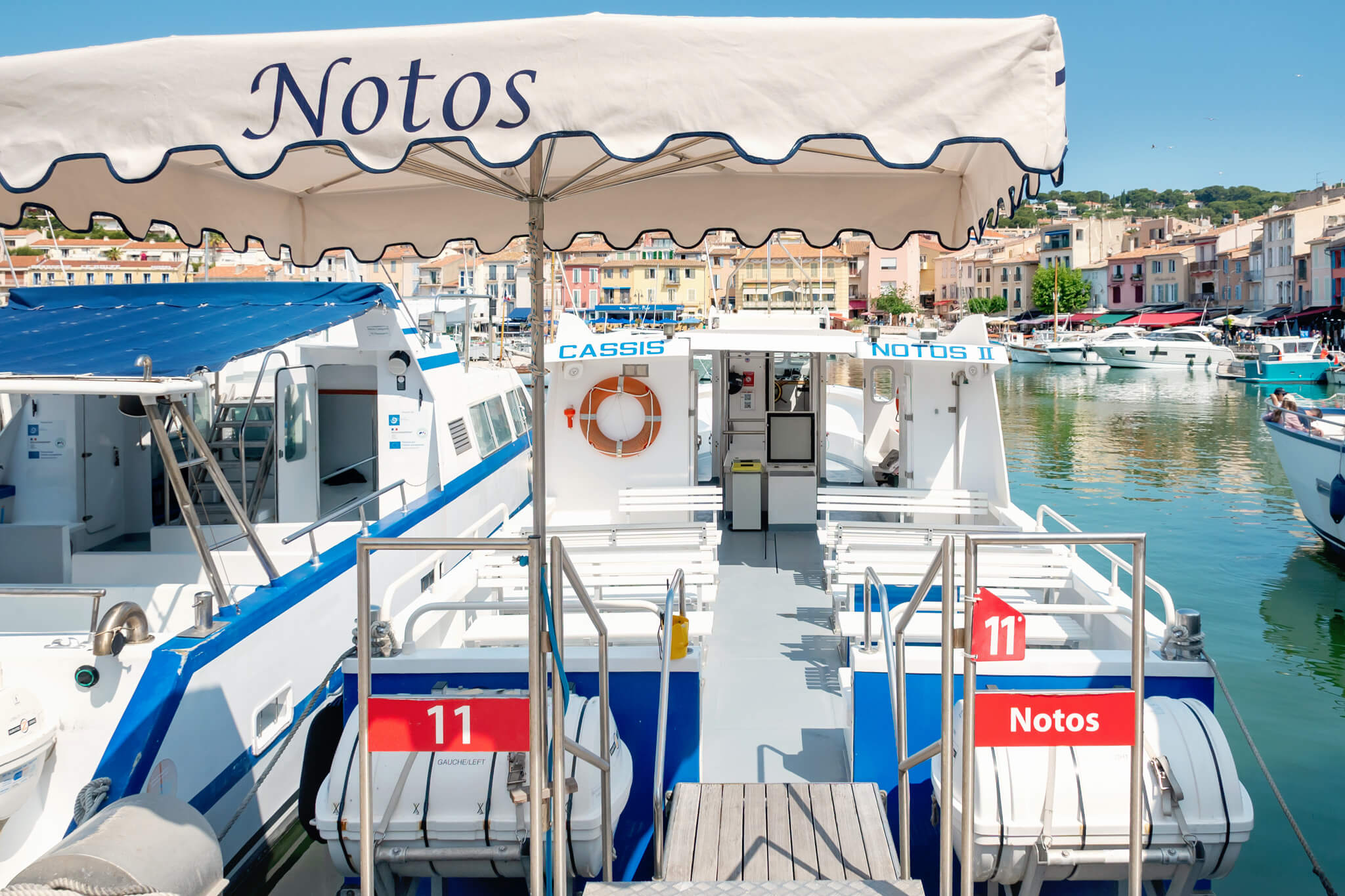 Boat for Taking a calanques boat tour from Cassis France