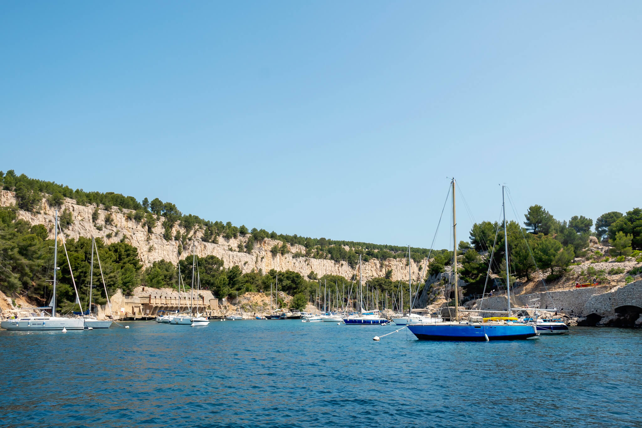 Taking a calanques boat tour from Cassis France 