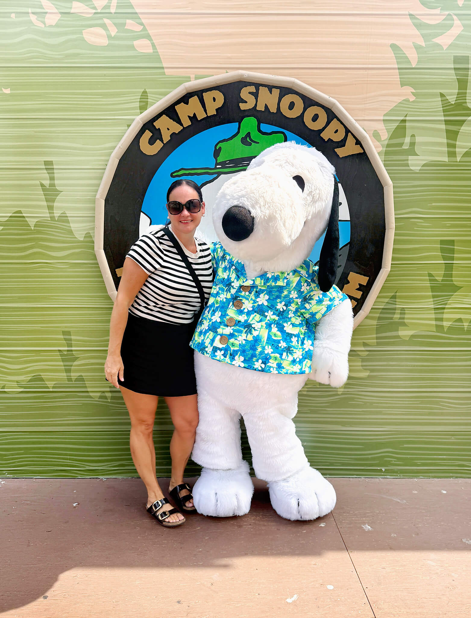 Me at Knott's Berry Farm with Snoopy