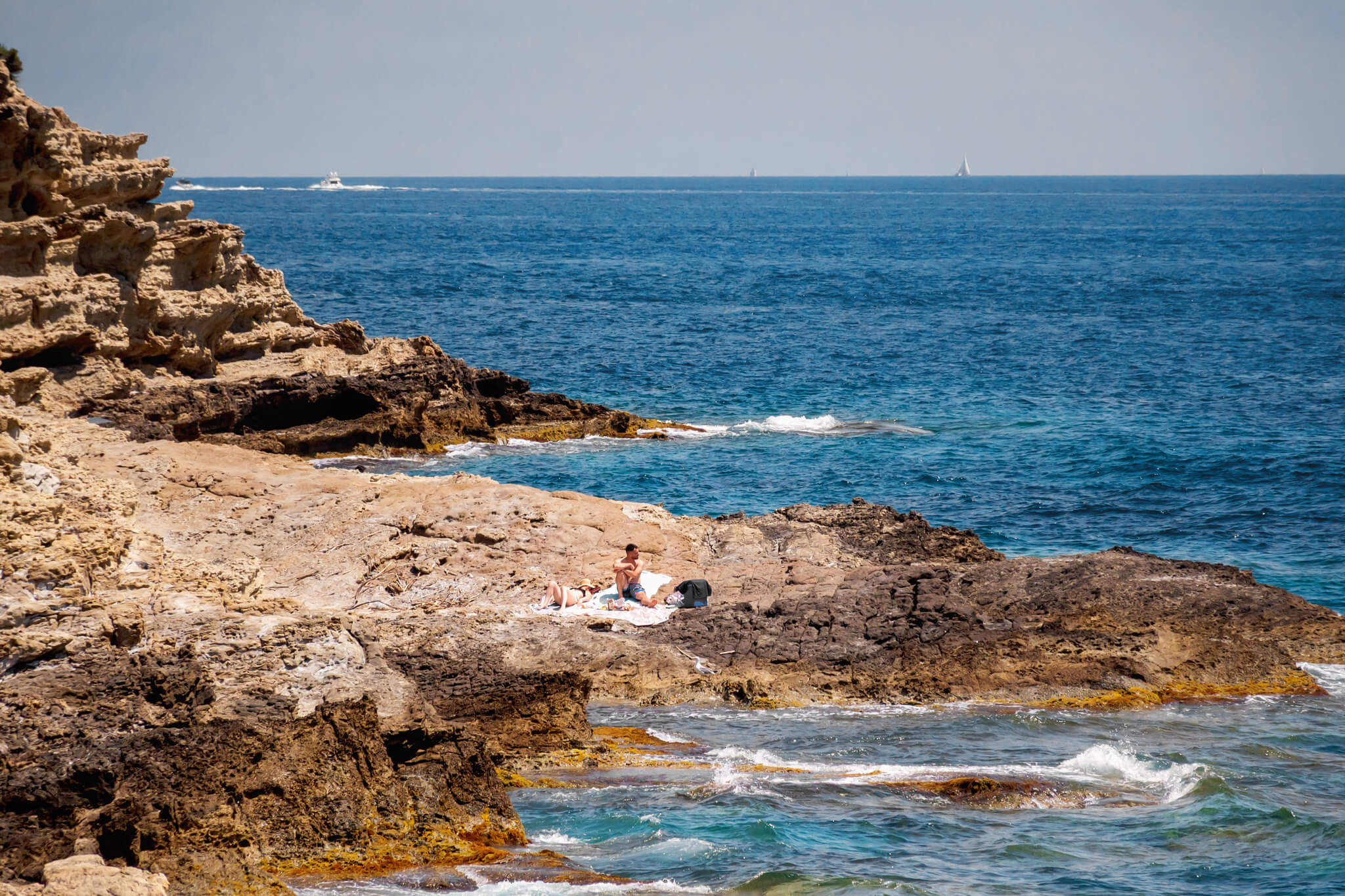 Walking along Cap Ferrat Coastal Path views