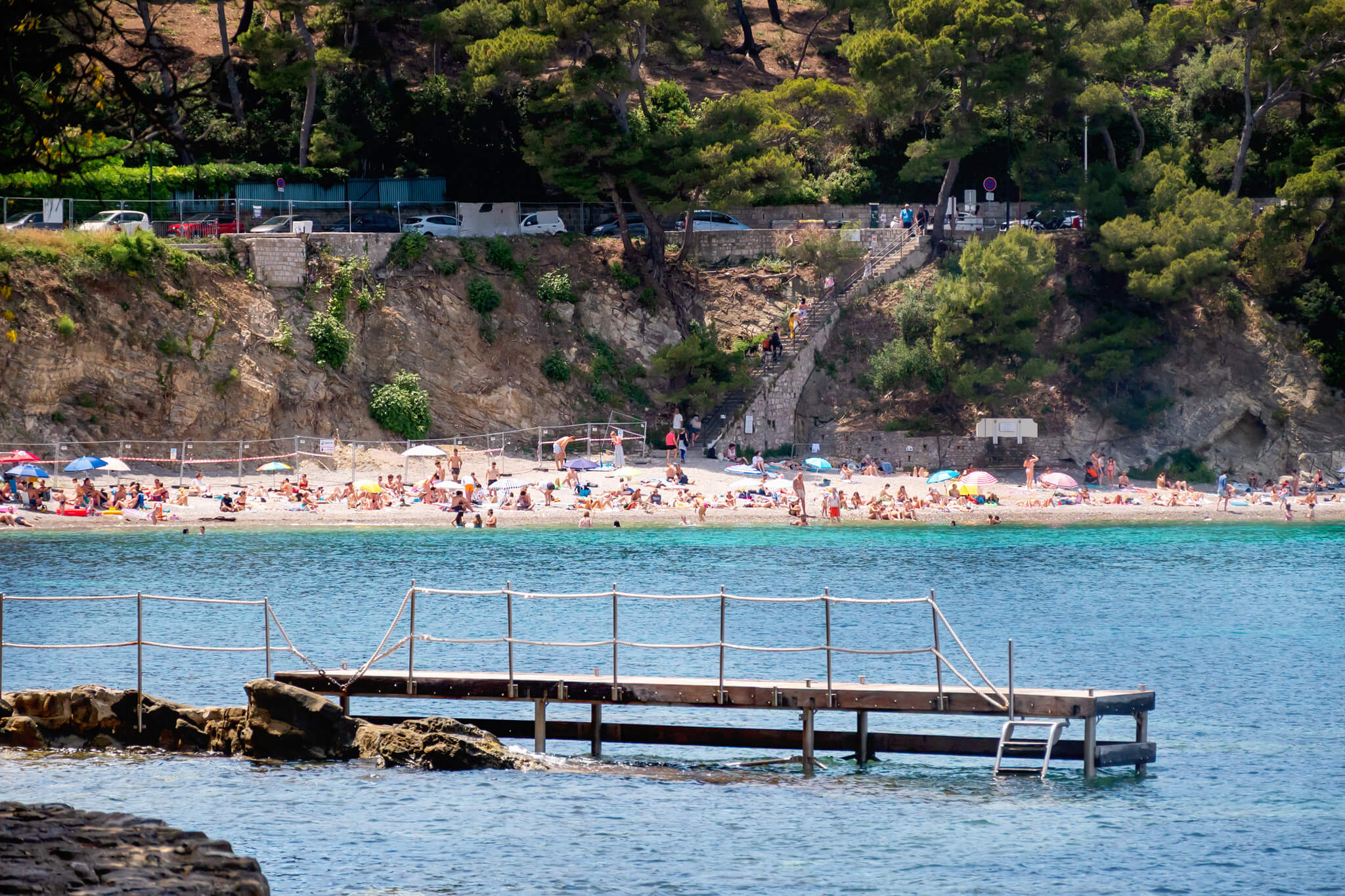 View of Paloma Beach from Walking along Cap Ferrat Coastal Path