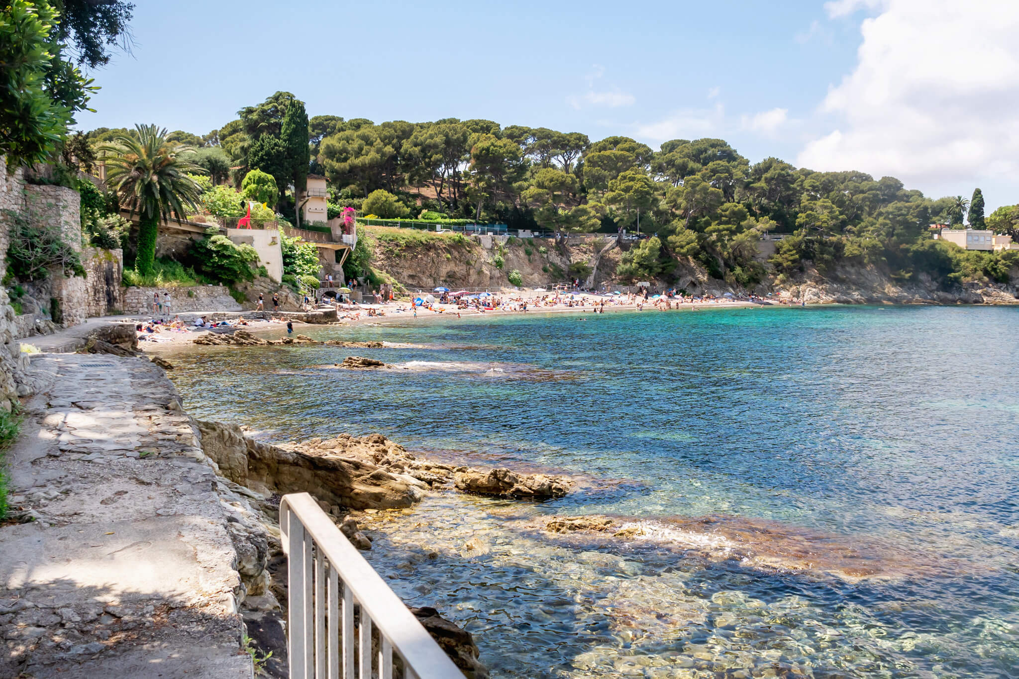 Walking along Cap Ferrat Coastal Path