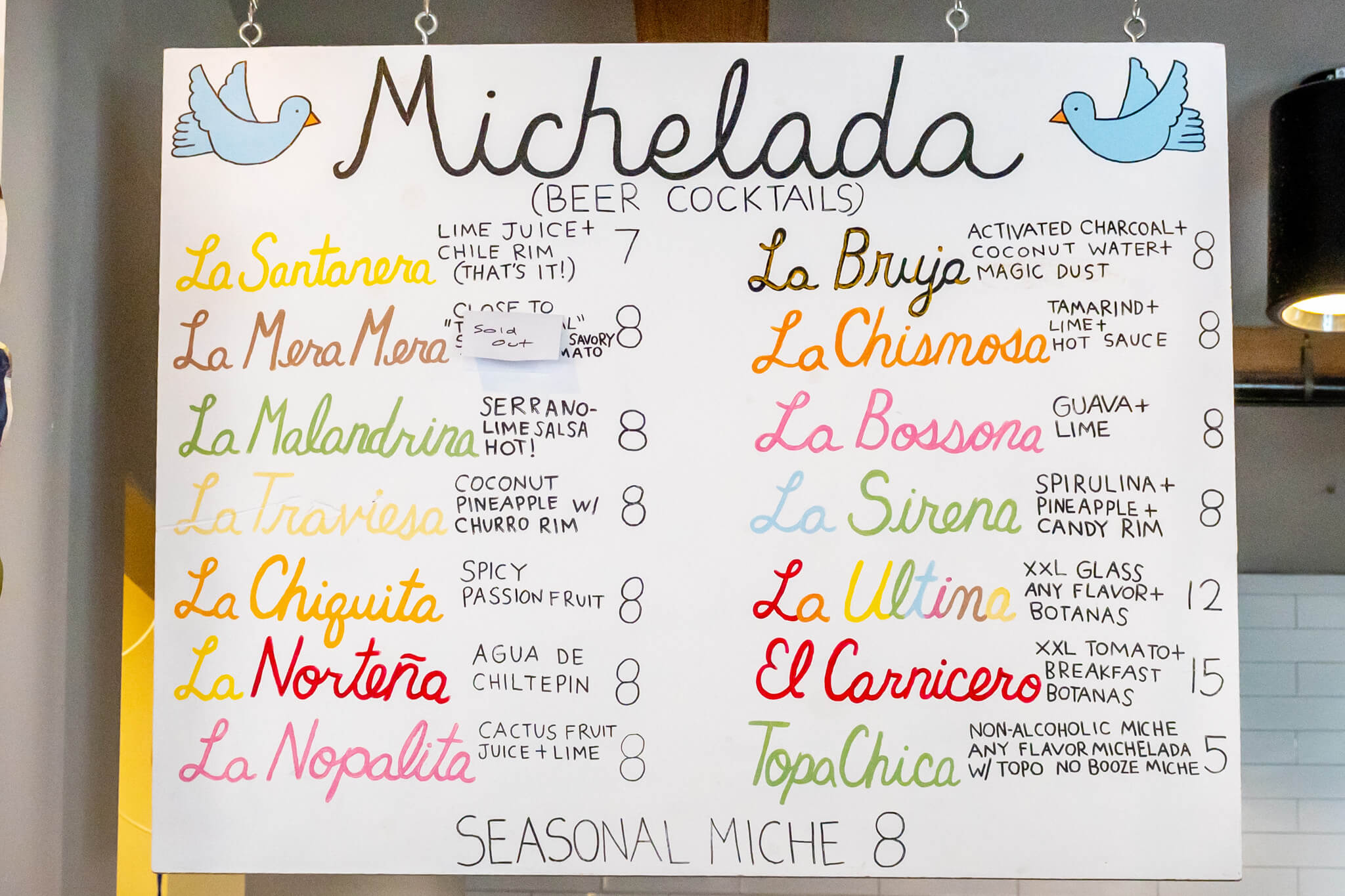 Micheladas at Alta Baja Market Santa Ana California