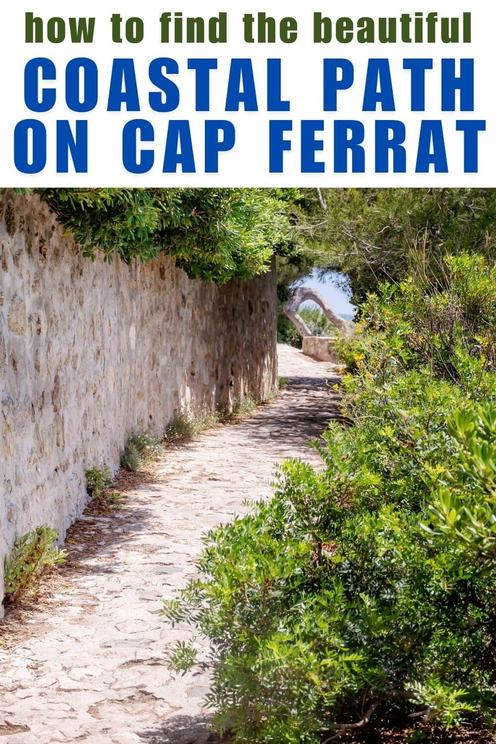 map to Cap Ferrat Coastal Path Hike in France