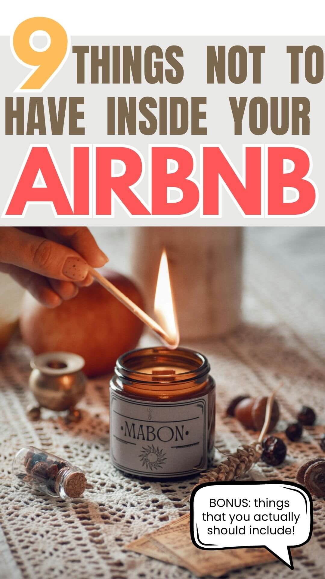 Things NOT to have in your Airbnb rental property