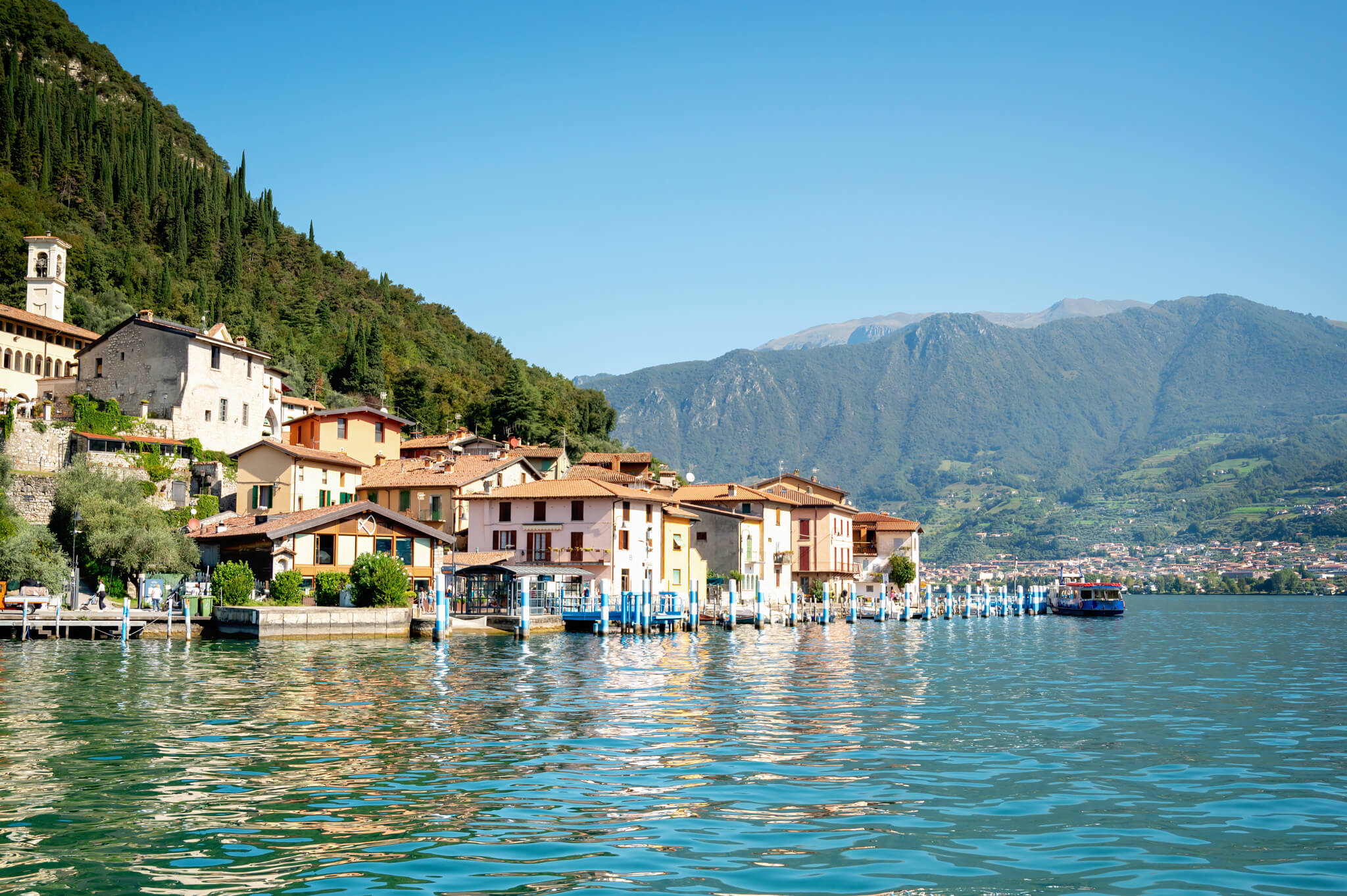 Monte Isola on Lake Iseo Italy
