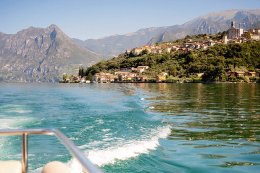 Boating on Lake Iseo Italy