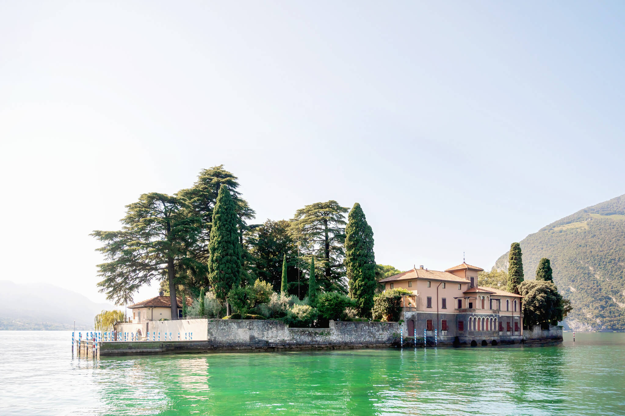 Beretta Island near Lake Iseo Italy