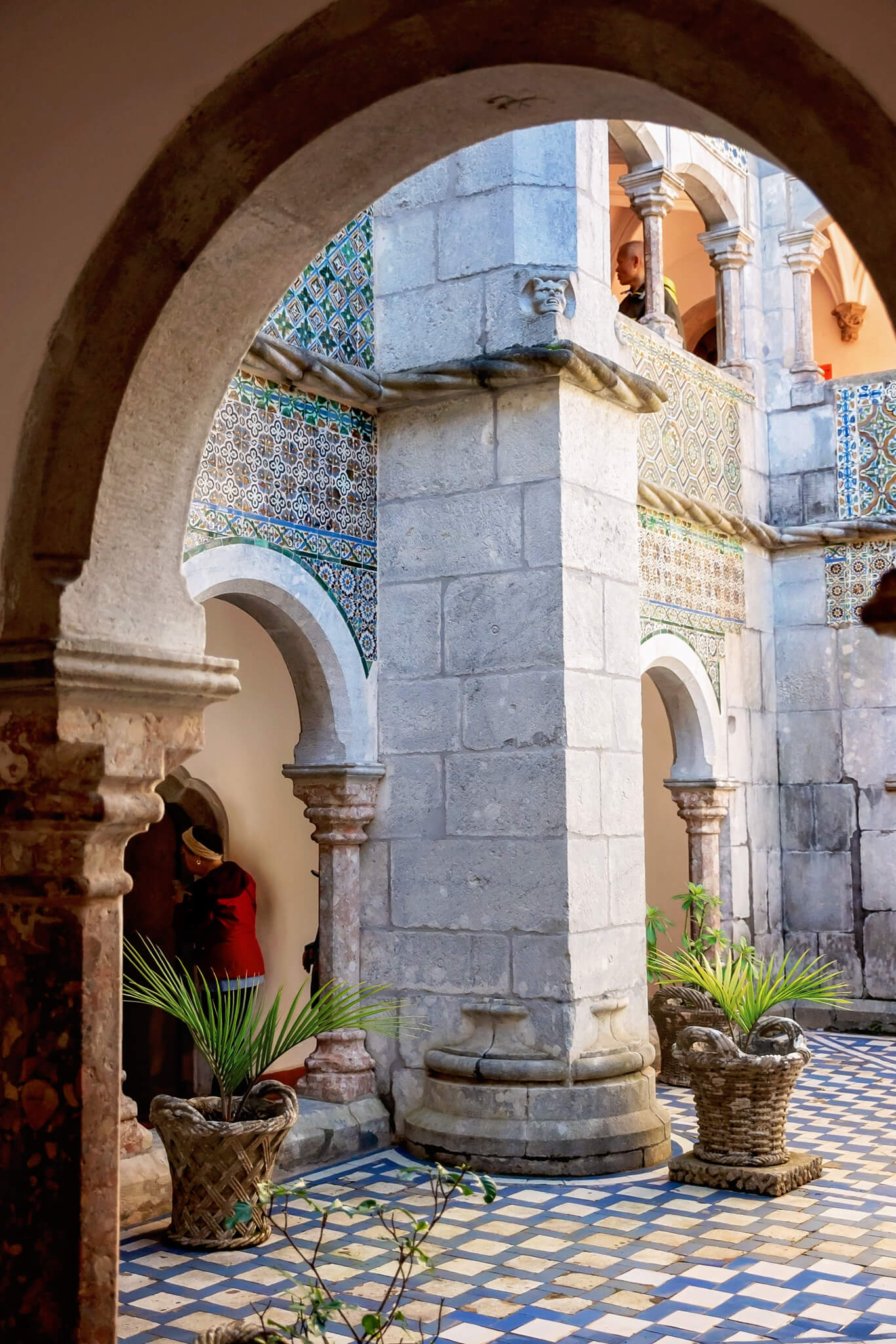 Inside of Pena Palace in Sintra Portugal