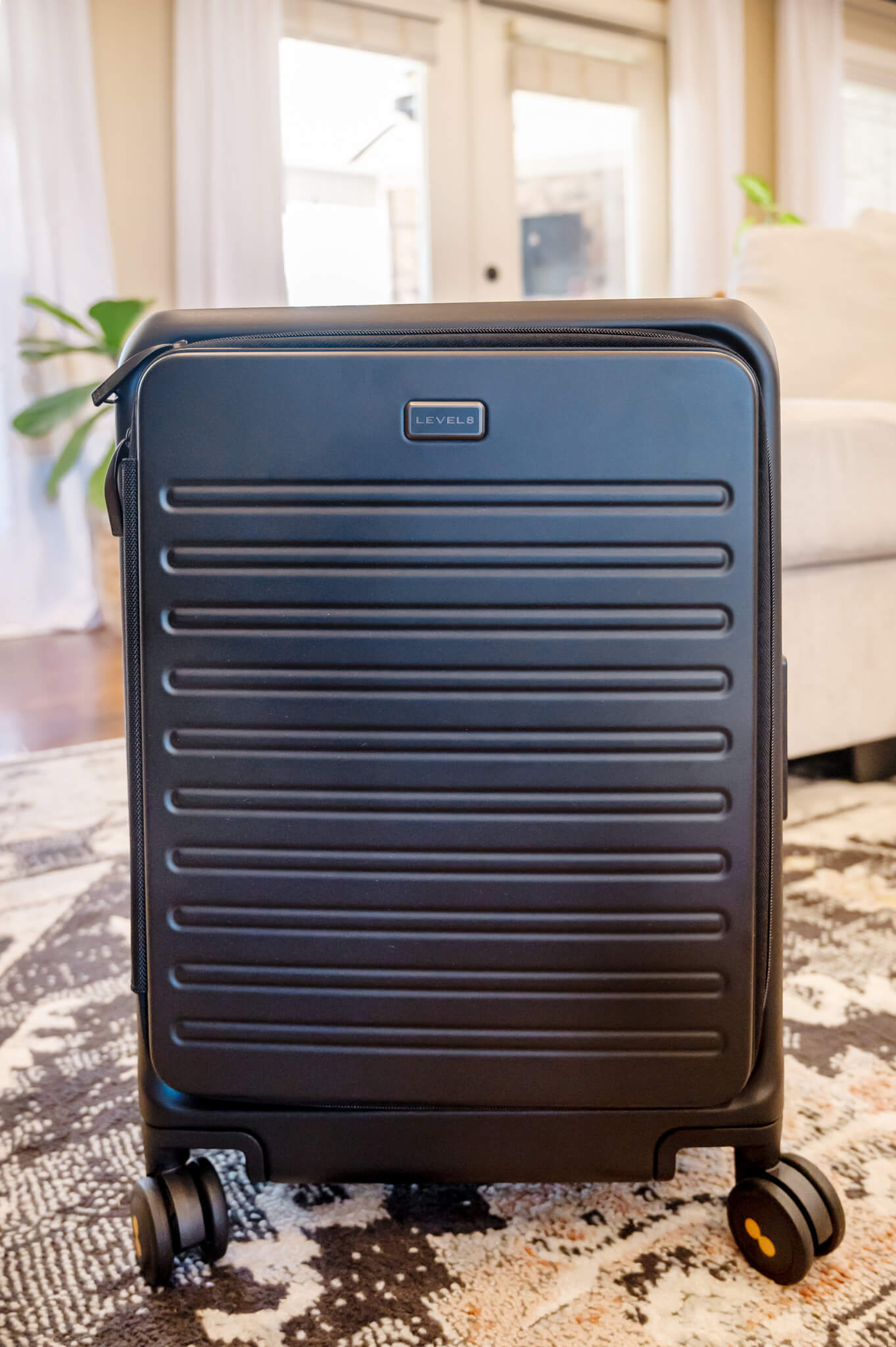 Top Opening LEVEL8 CarryOn Suitcase Outside Material