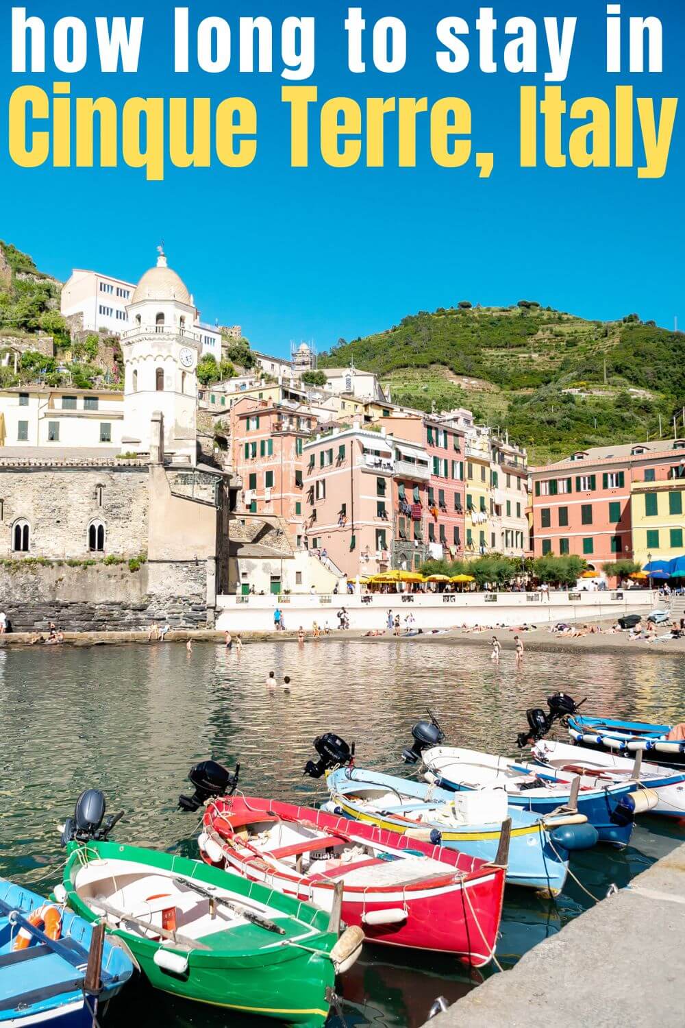 Italy Travel How Many Days Do You Need in Cinque Terre Pinterest Pin