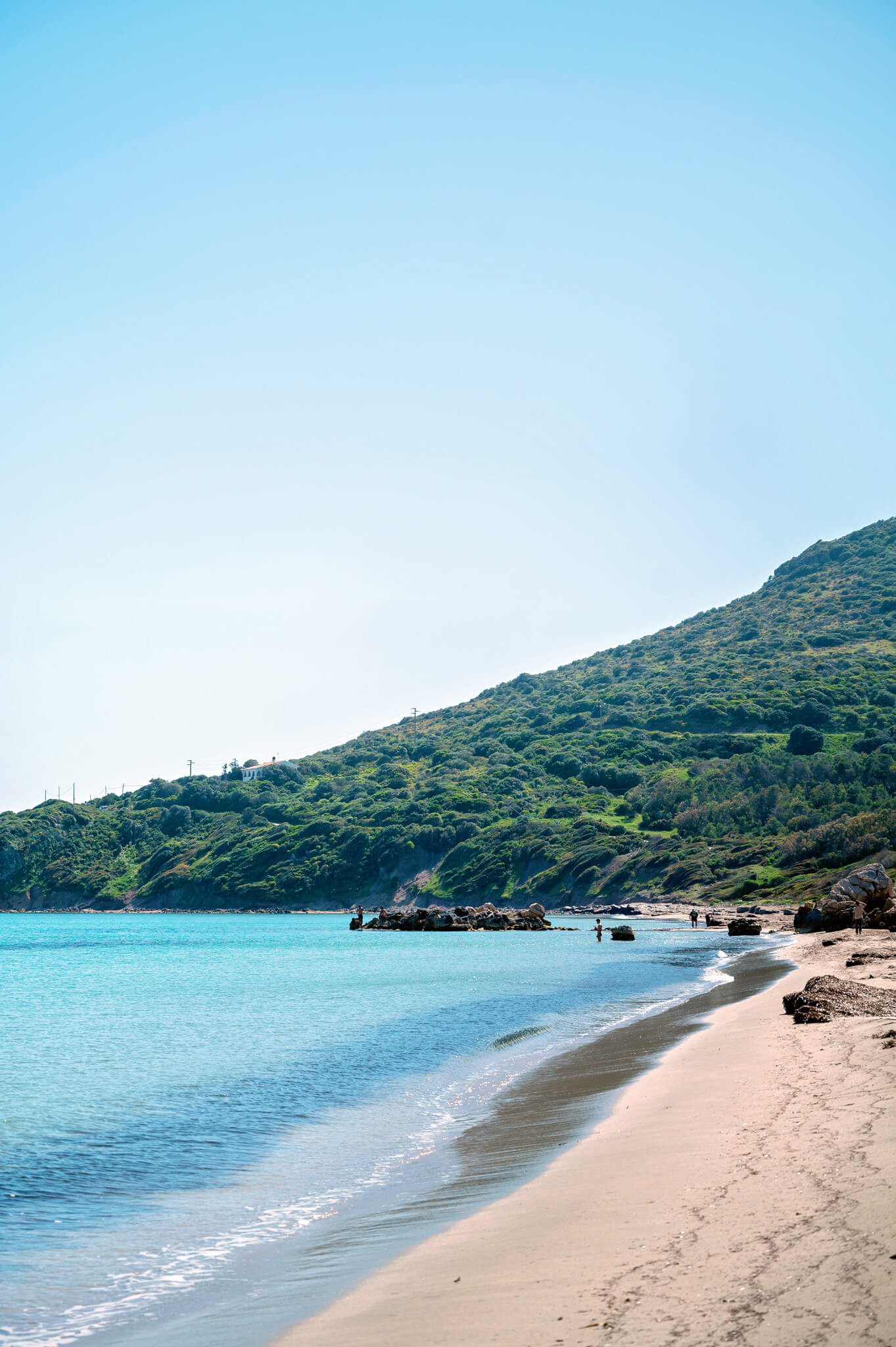 Beaches on Sant Antioco Sardinia Italy