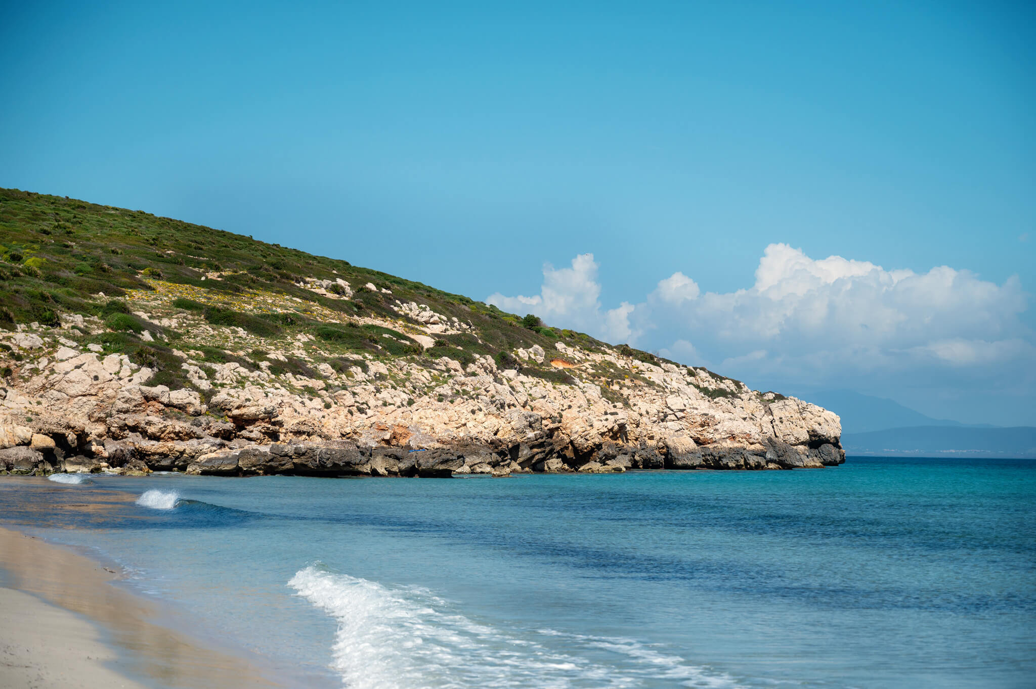 Beaches on Sant Antioco Sardinia Italy