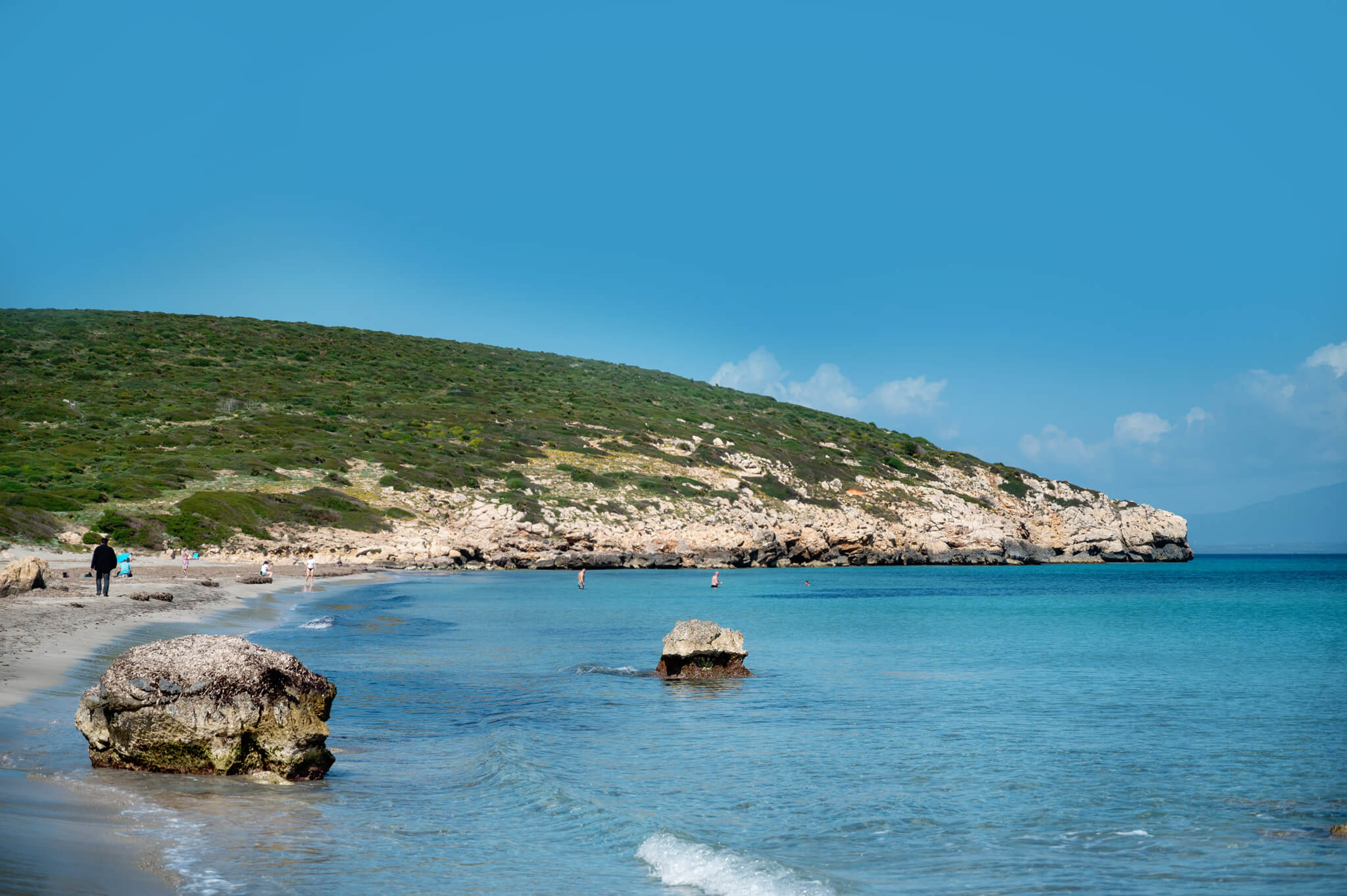 Beaches on Sant Antioco Sardinia Italy