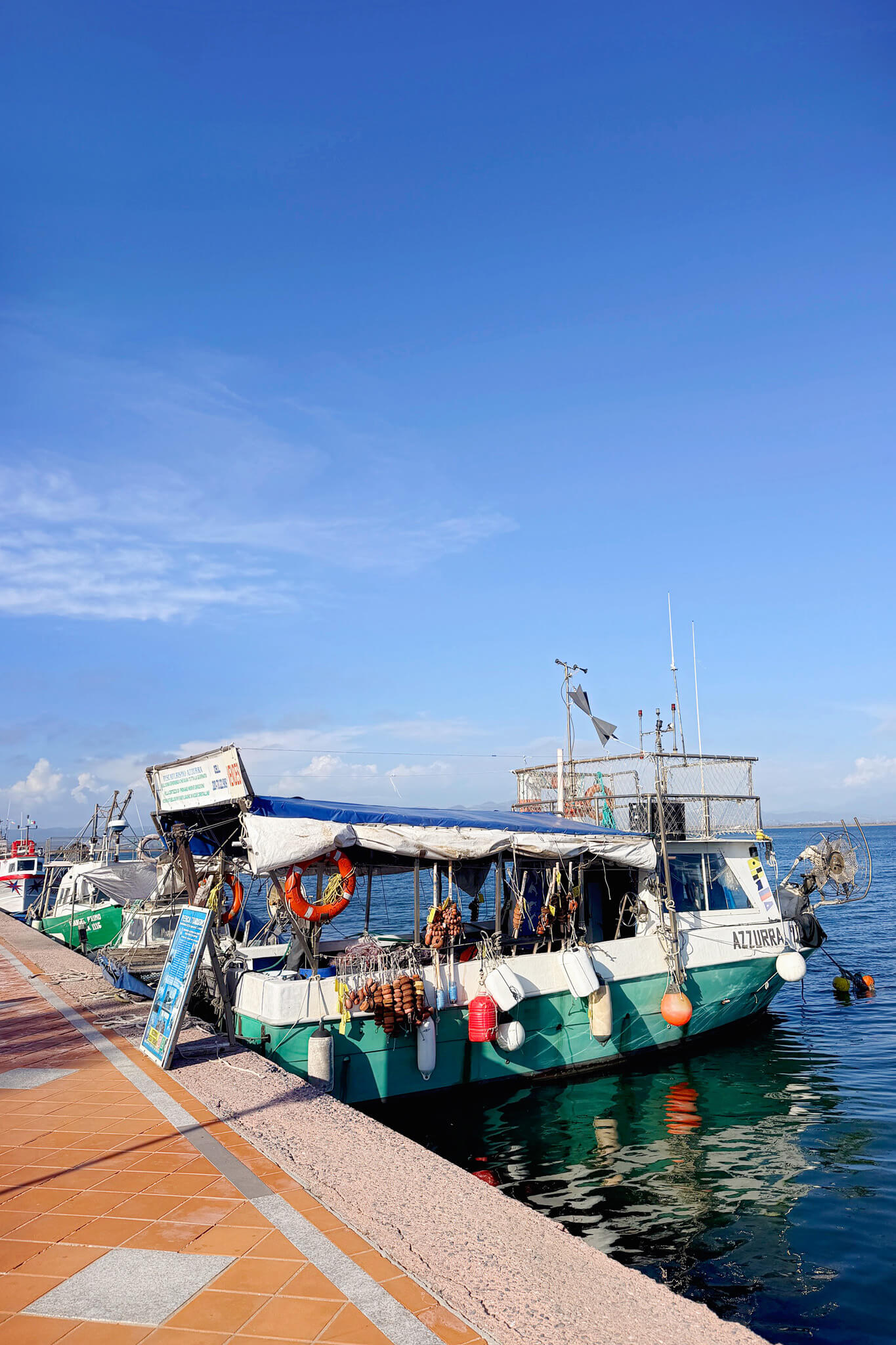 boat in Sant'Antioco Sardinia Italy