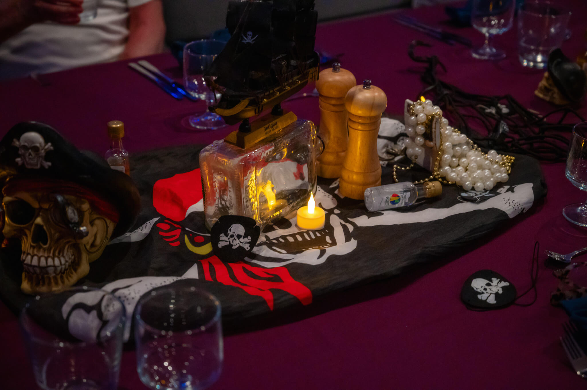 Dinner on TradeWinds Mohala Electric Catamaran