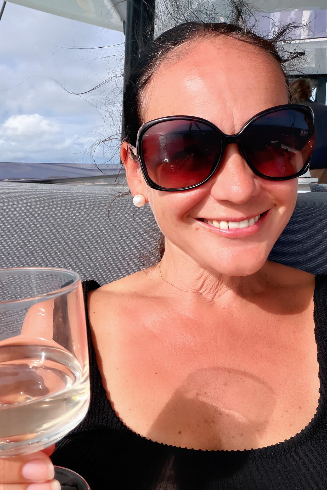 Me having Rose on our Tradewinds Antigua sailing trip