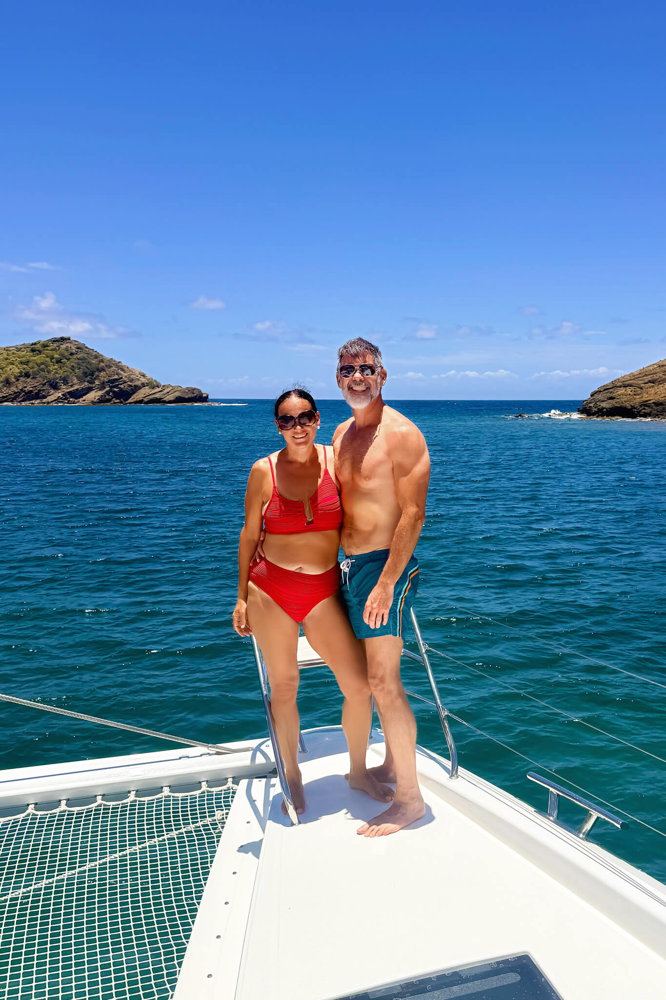 Matt and I on our Antigua Tradewinds Mohala Sailing