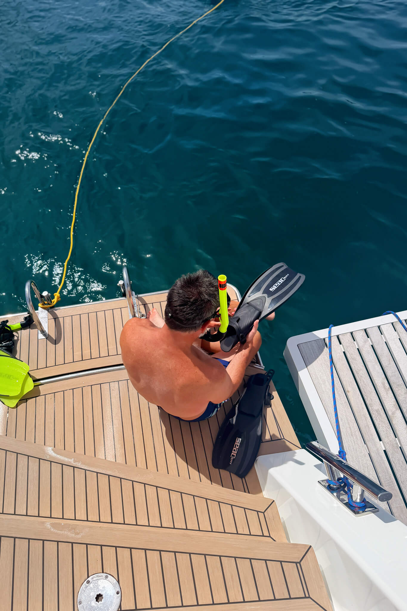 Going Snorkeling on our Antigua Tradewinds Mohala Sailing