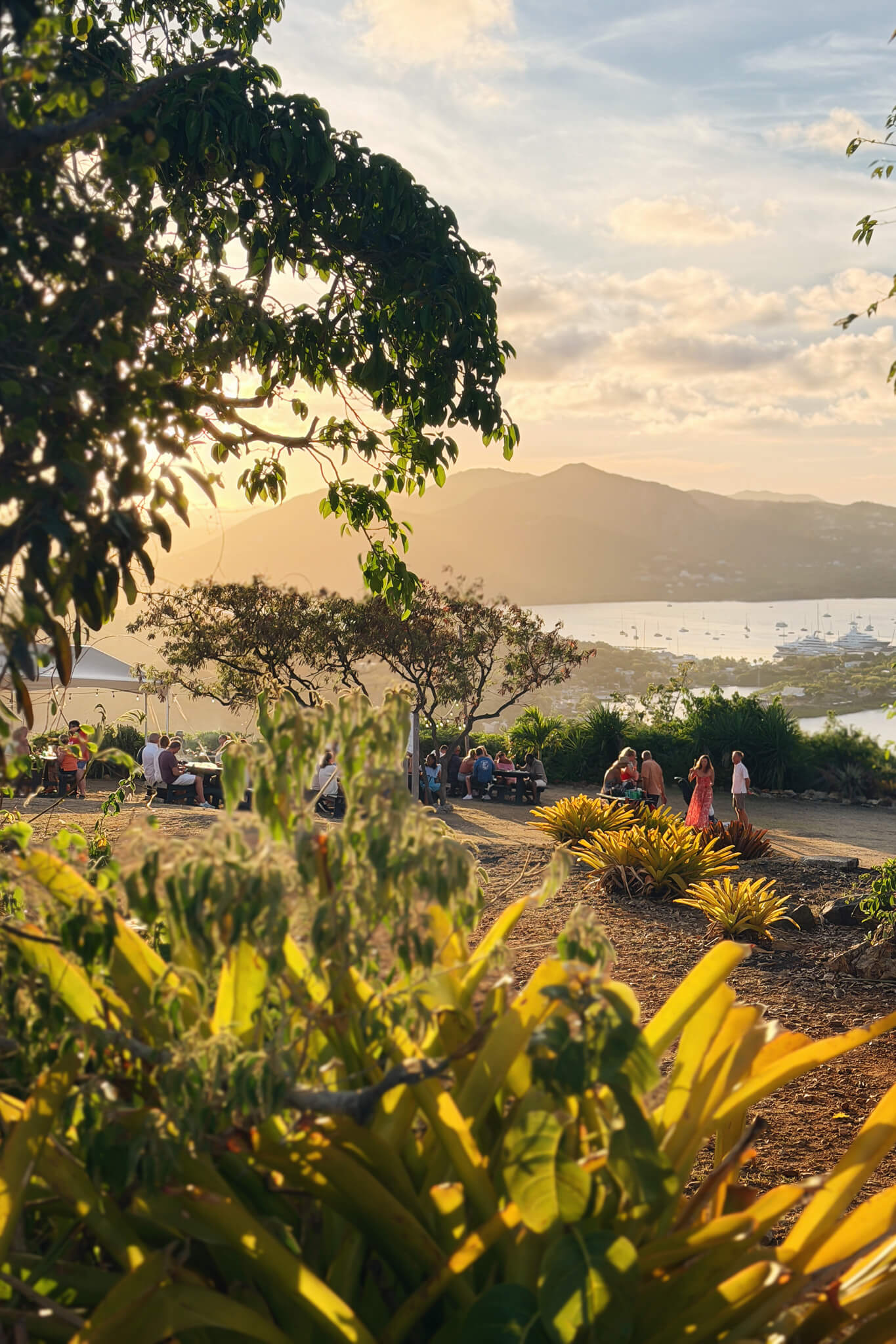 sunset from Shirley Heights in Antigua