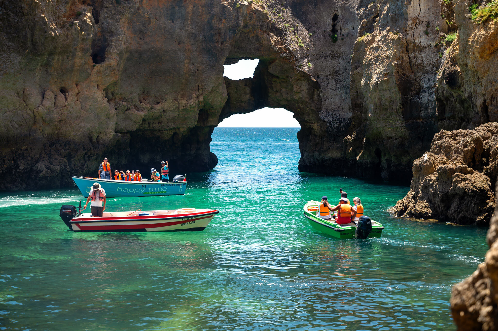 Boat Tours in Lagos Portugal at Ponta da Piedade