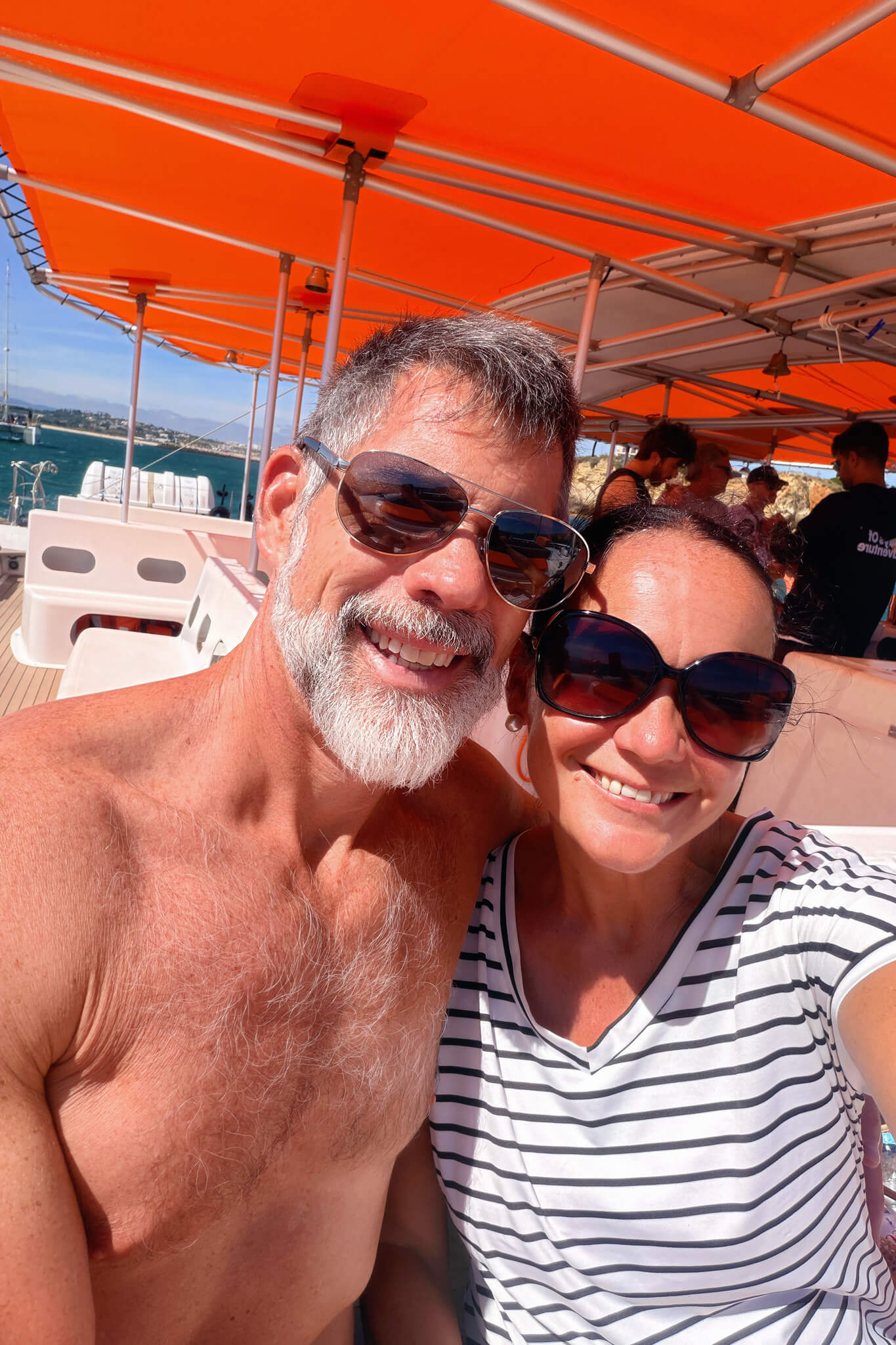 Matt and Sarah on our Lagos Catamaran Cruise