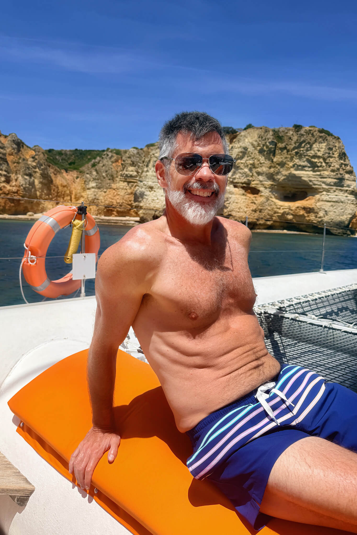 Matt on our Lagos Catamaran Cruise